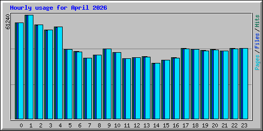 Hourly usage for April 2026