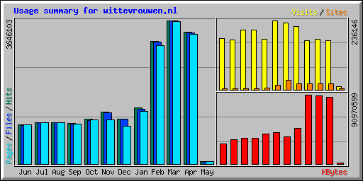 Usage summary for wittevrouwen.nl